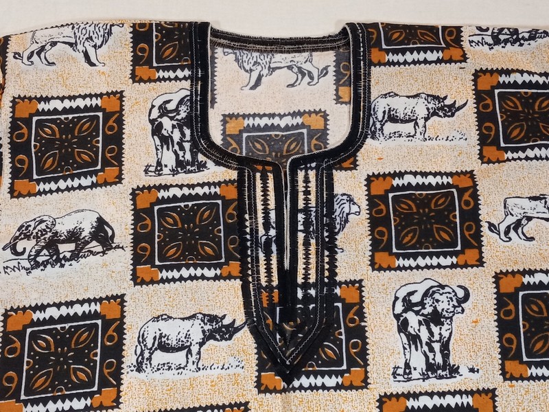 XXL Vintage African Ethnic Dashiki Quality Hand Made Shirt gallery