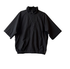 Izod XFG Mens Golf Jacket M Short Sleeve Half Zip Windbreaker Pullover Black