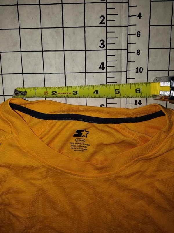 Men's Yellow Starter Dri-Star Long Sleeve Athletic Shirt Size XL gallery