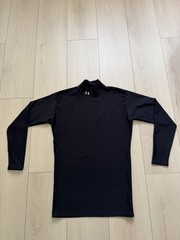 Under Armour Men’s Long Sleeve Mock Neck Compression Black XL Stretch T-Shirt