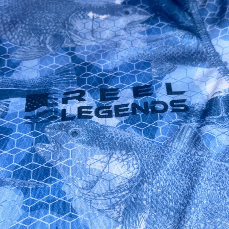 Reel Legends Mens Long Sleeve Fishing T-Shirt Marlin American Flag S gallery