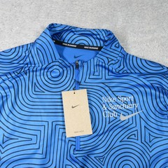 Nike Sweater Mens Large Blue Sports Sanctuary Club Element 1/4 Zip Running Gym