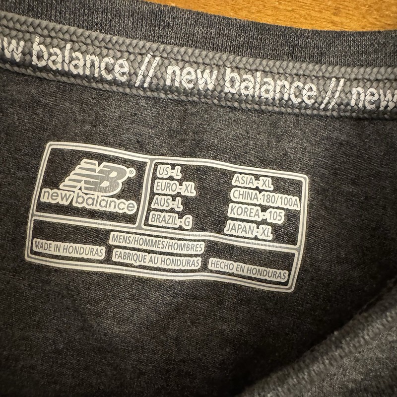 New Balance Shirt Mens Large Gray Lycra Dri Long Sleeve Pro gallery