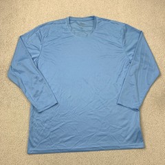 Galaxy By Harvic Pullover Athletic Shirt Men Size 2XL Blue Long Sleeve Polyester