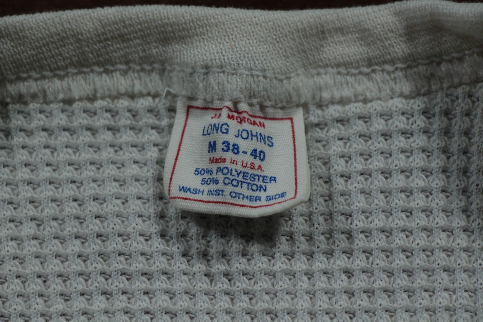 Vintage J.E. Morgan Thermal Shirt White Long Johns M 38-40 JE gallery