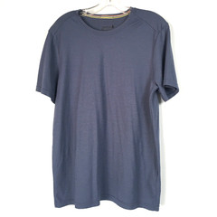 Smartwool Active Short Sleeve T Shirt Mens Medium Merino Wool Blend Blue