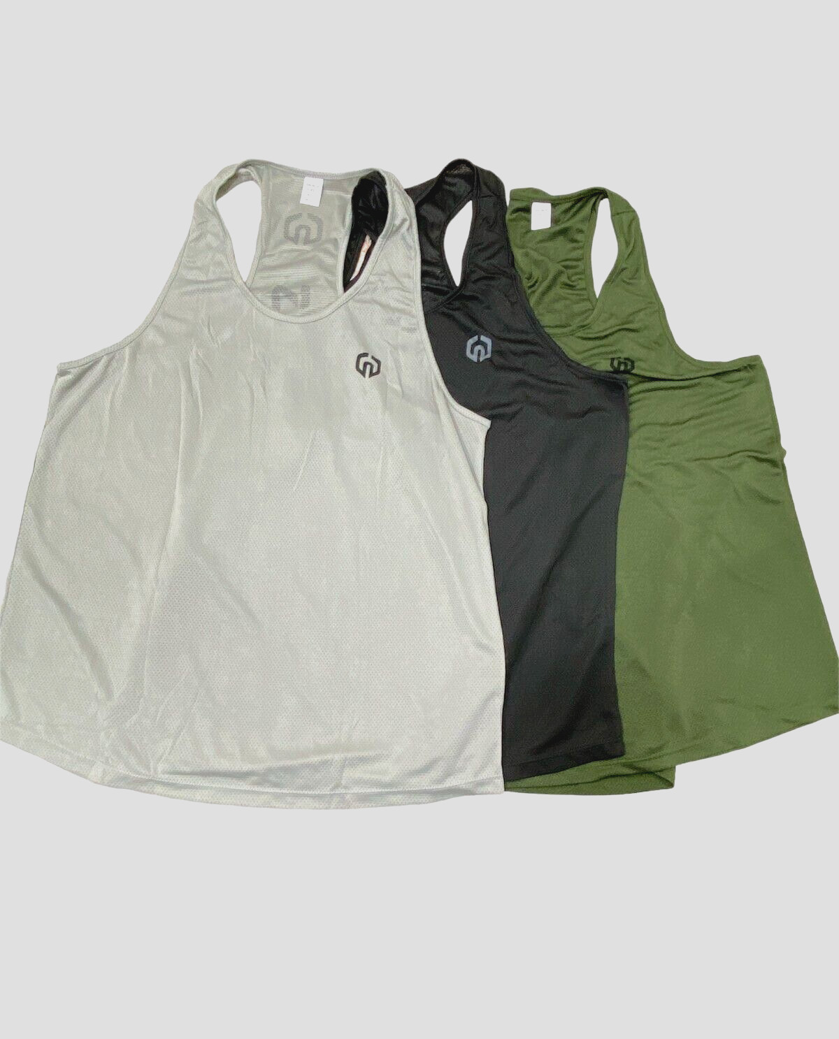 NELEUS Men's Large Muscle Tank Top 3 Pack Dry Fit Y-Back Athletic Fitness gallery