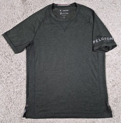 Fourlaps Peloton Wool Blend Athletic Tshirt Mens Small Green Short Sleeve