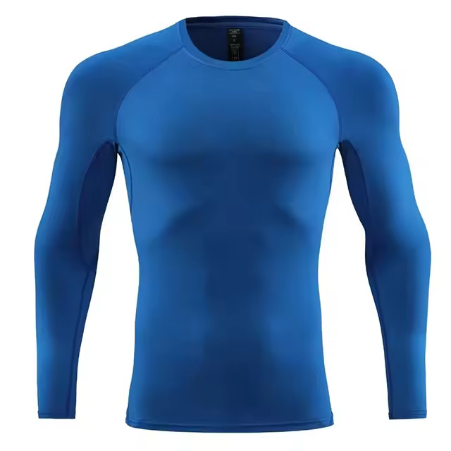 Mens Long Sleeve Compression Base Layer Undershirt Quick Dry T-Shirt Sports Tops