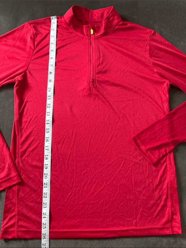 Men's Admiral Athletic Quarter-Zip Pullover Red VaporDraw SMALL NWT gallery