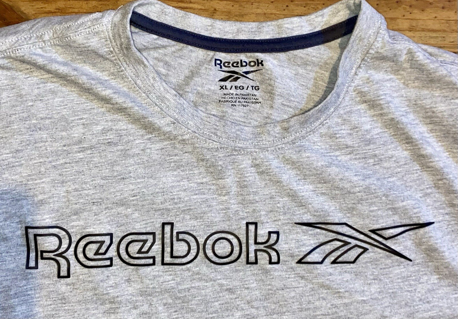 Reebok Mens Classic Vector Graphic T-Shirt Grey Size XL Short Sleeve Casual gallery