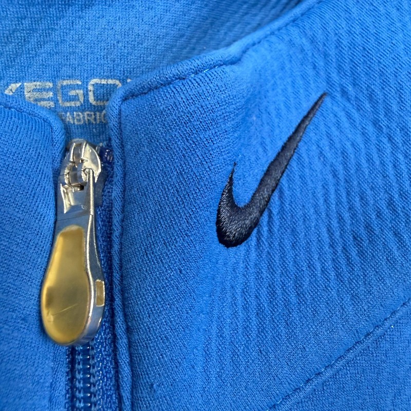 Nike Golf 1/4 Zip Pullover Mens Medium Blue Therm-Fit Long Sleeve Athleisure Gym gallery