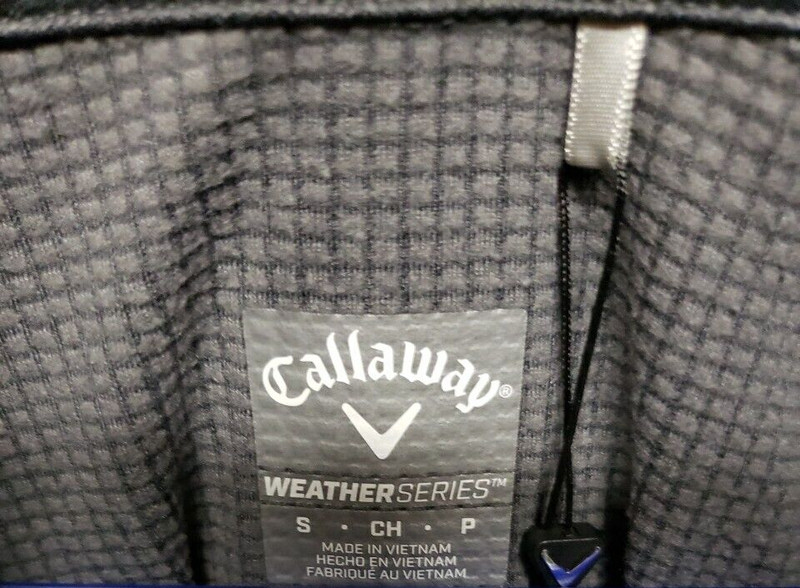 CALLAWAY Men's Long Sleeve Thermal Fleece Quarter Zip Gray NWT gallery