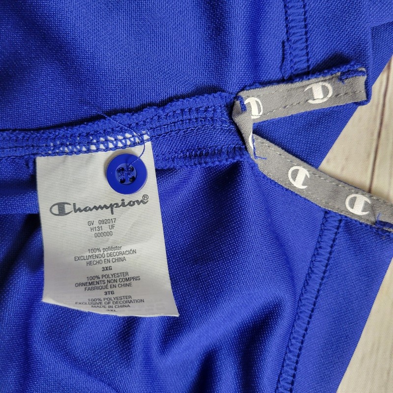 Champion Performance Polo Shirt Mens Big & Tall 3XL Moisture Wicking Blue gallery
