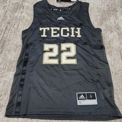 NWT adidas Georgia Tech Yellow Jackets Swingman Basketball Jersey Charcoal/Gold