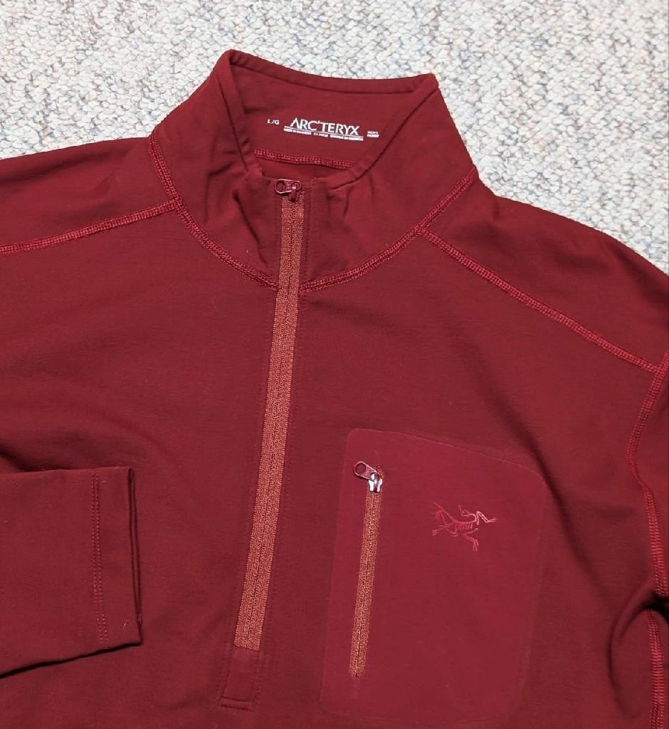 ARCTERYX baselayer RHO AR zip neck L iron red shirt gallery