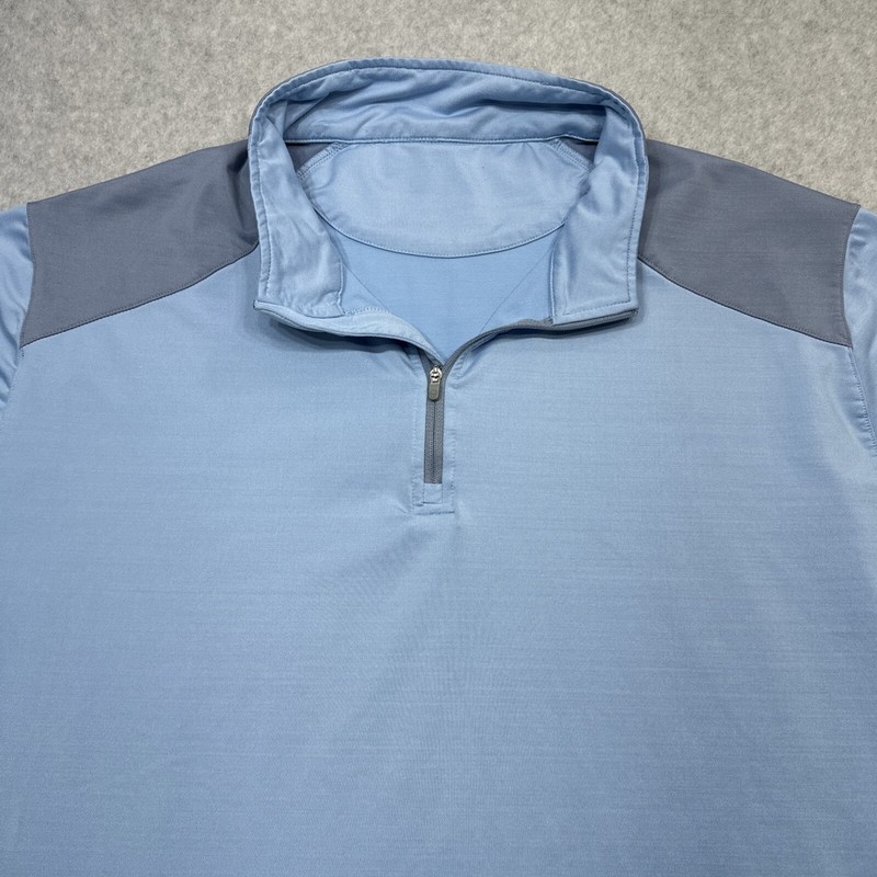 Peter Millar Pullover XXL Blue 1/4 Zip Golf Performance Stretch Active Casual gallery
