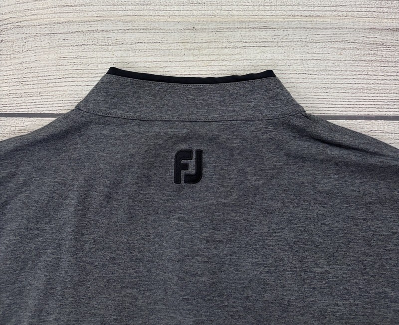 FOOTJOY GOLF Mens XL Gray Heather 1/4 Zip Midlayer Mercedes Long Sleeve Pullover gallery