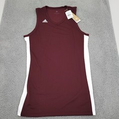 Adidas Mens Jersey Large Red V Neck Prime Green Sleeveless NWT
