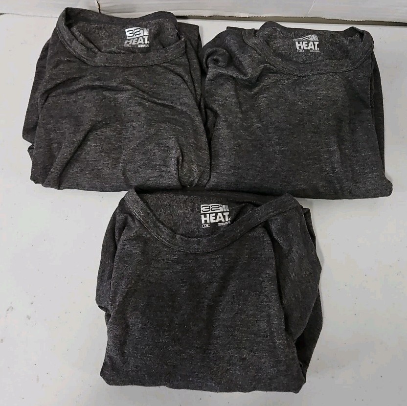 3 X 32 DEGREES HEAT MEN'S Large CREWNECK LONG SLEEVE Shirt gallery