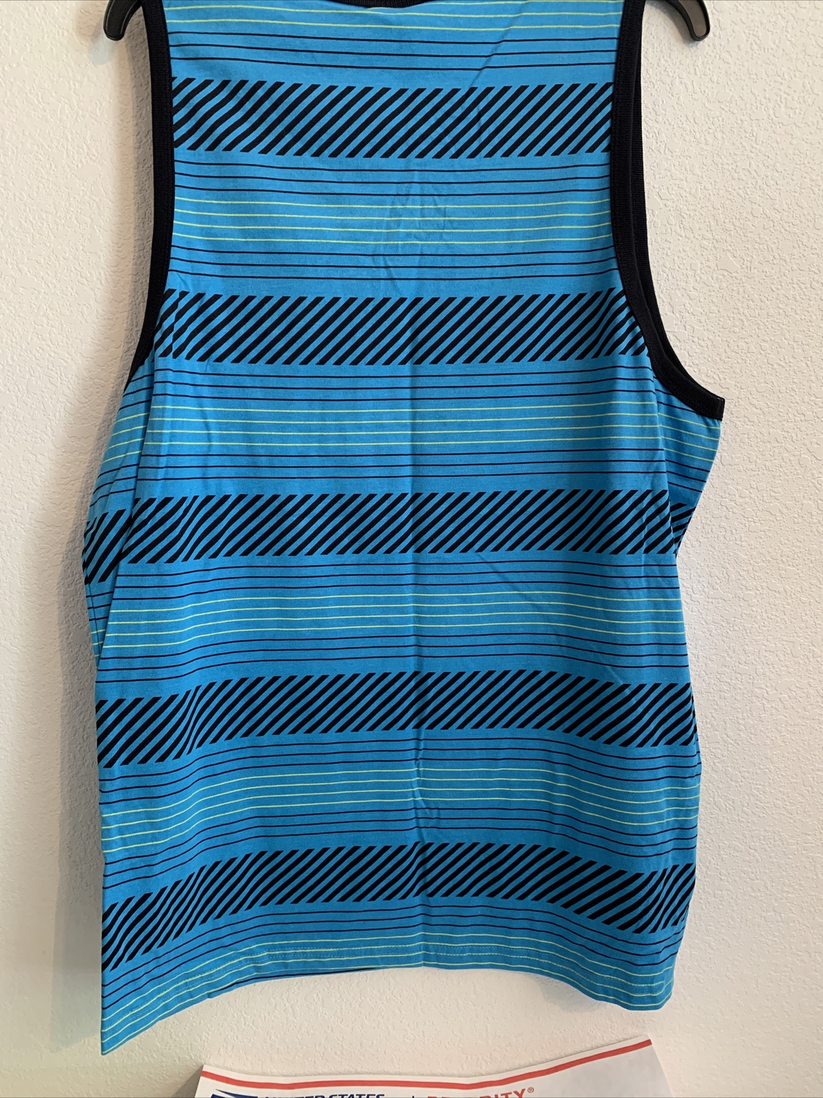 NWT DC Men’s Tank Sz L Turquoise/Black/Yellow Retail: $18 (MW-172 (x2)) gallery
