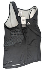 Adidas Mens Compression Padded Aeroready Tank Shirt Size XL Black $80 IM3592 Nwt