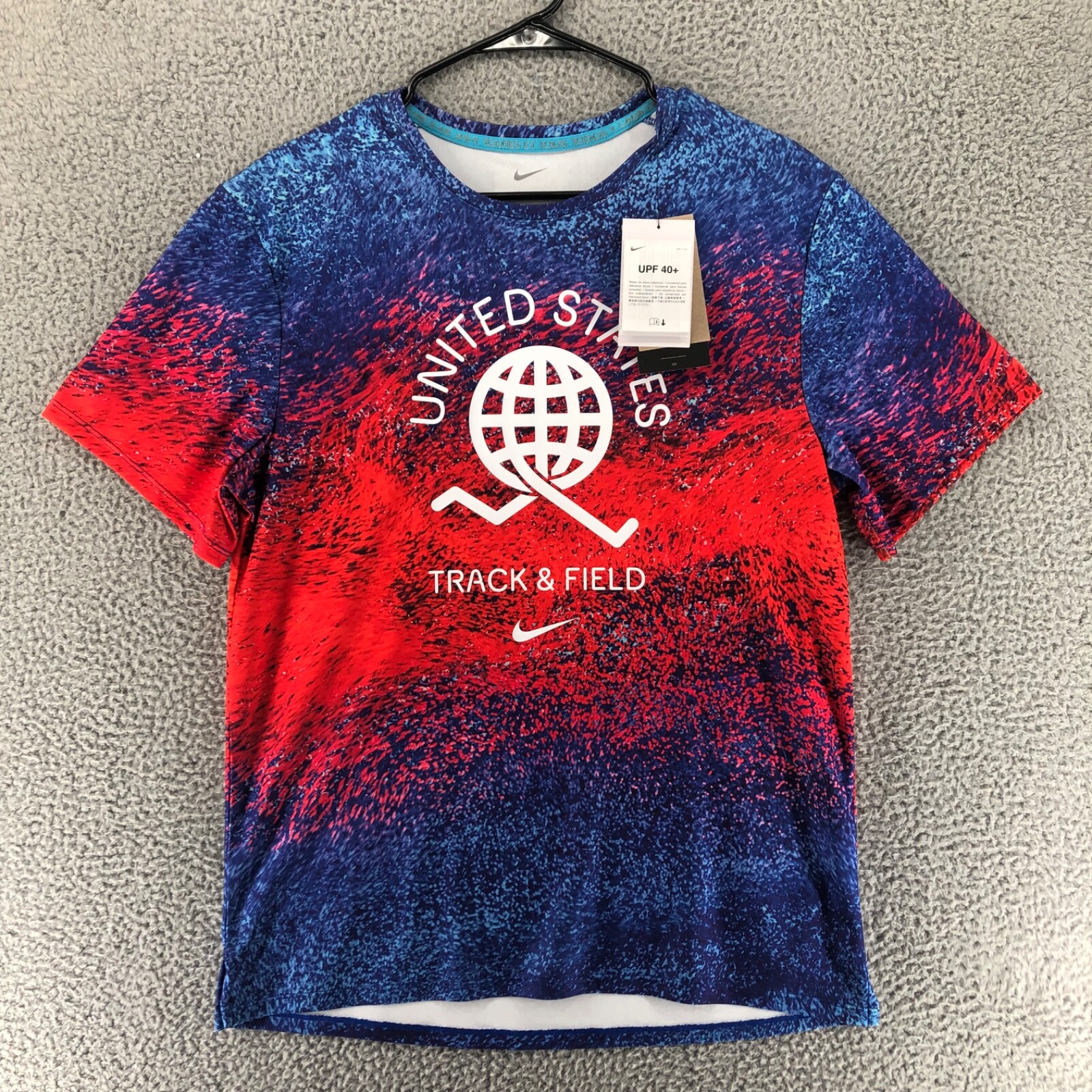 Nike Miler Team USA Edition Running Top DriFit Track Men's L FJ3411 635 gallery