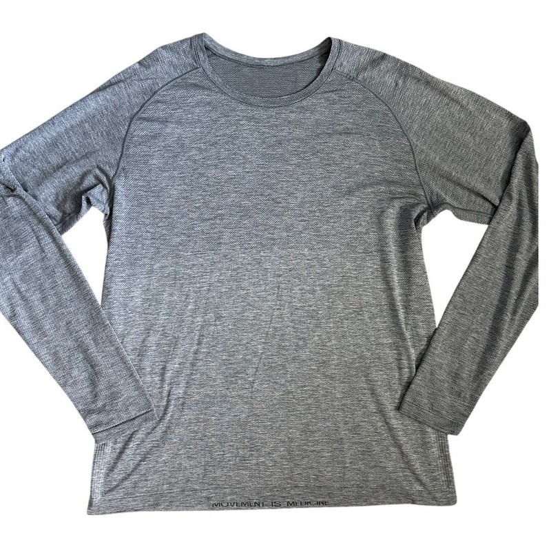 Lululemon Metal Vent Tech Long Sleeve Anchor / Asphalt Grey Size XXL gallery