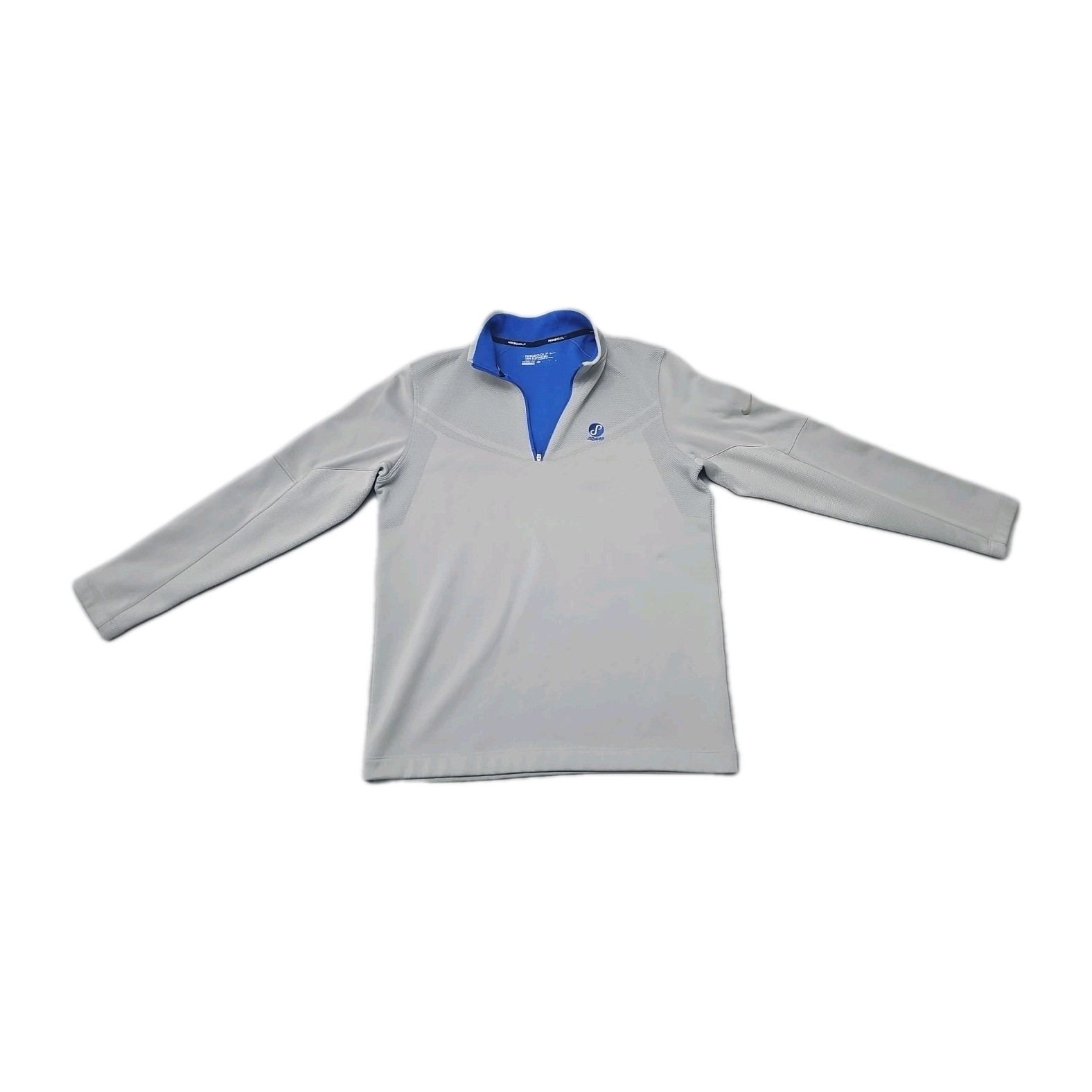 Nike Golf Hypervis 2.0 1/3 Zip Tour Fleece Gray Sz M Therma Fit Squad Logo gallery