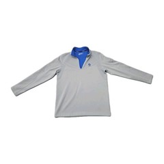 Nike Golf Hypervis 2.0 1/3 Zip Tour Fleece Gray Sz M Therma Fit Squad Logo