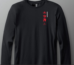 RUDIS-JB Ultra Performance-Black Long Sleeve Tee Shirt-Athletic Fit-LARGE