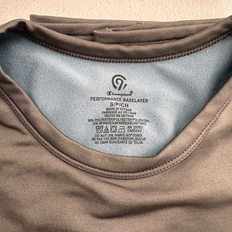 Champion Performance Baselayer Set Small Mens Moisture-Wicking Grey Base Layer gallery