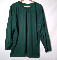 Vintage 1990s CCM Hockey Jersey Men XXL Air Knit Blank Hunter Green Canada