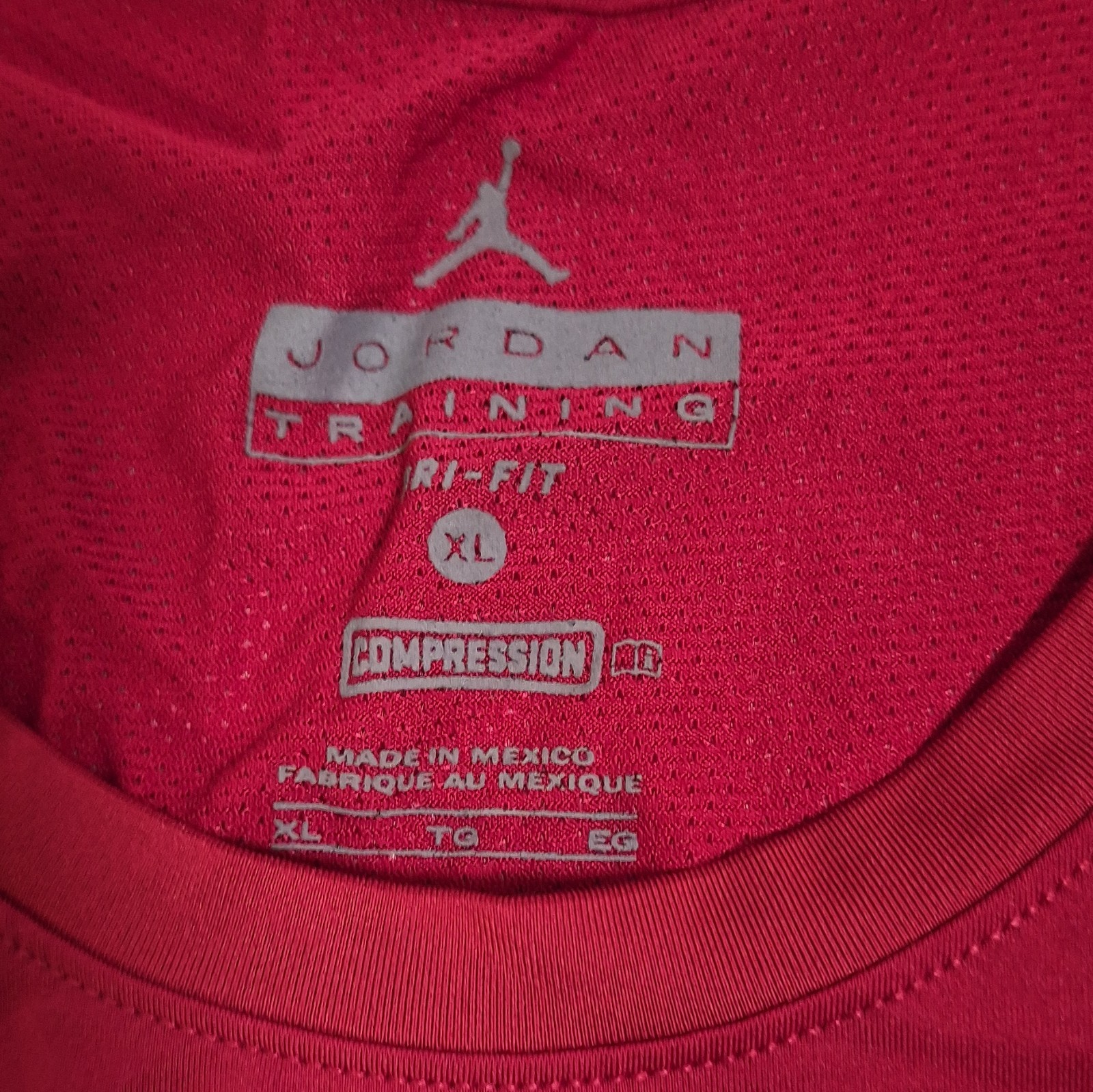 Jordan Nike Dri-FIT Compression Tank Top Sleeveless Red Men's XL 615071 gallery