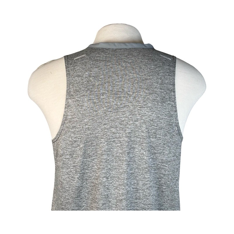 Nike Mens Dri-Fit Rise 365 Tank Top Size M Smoke Heather Reflective Silver NEW gallery