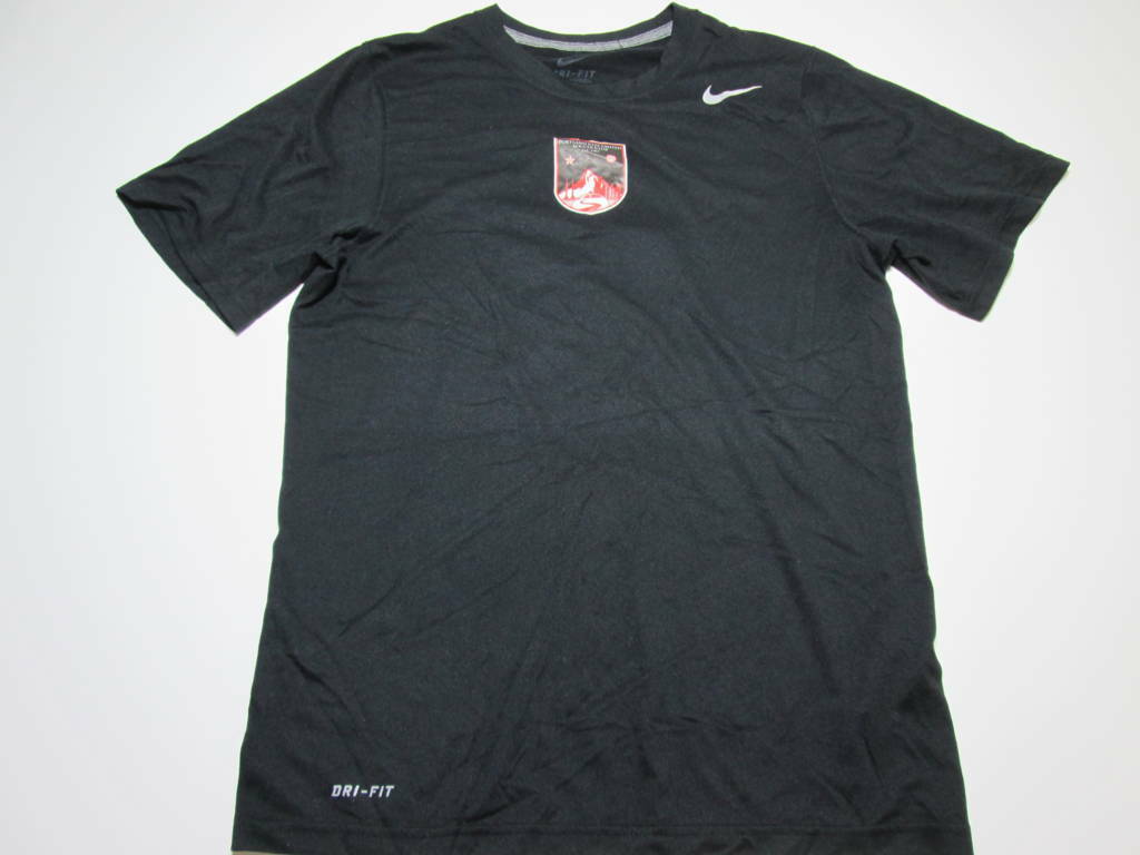 Nike Mens Size S T-Shirt Black Portland Soccer Club 0 Logo Print Dri-Fit Sport gallery