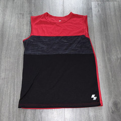 Sport Men’s L/G Lightweight Crew Neck Tank Colorblock Red Black Gray Logo
