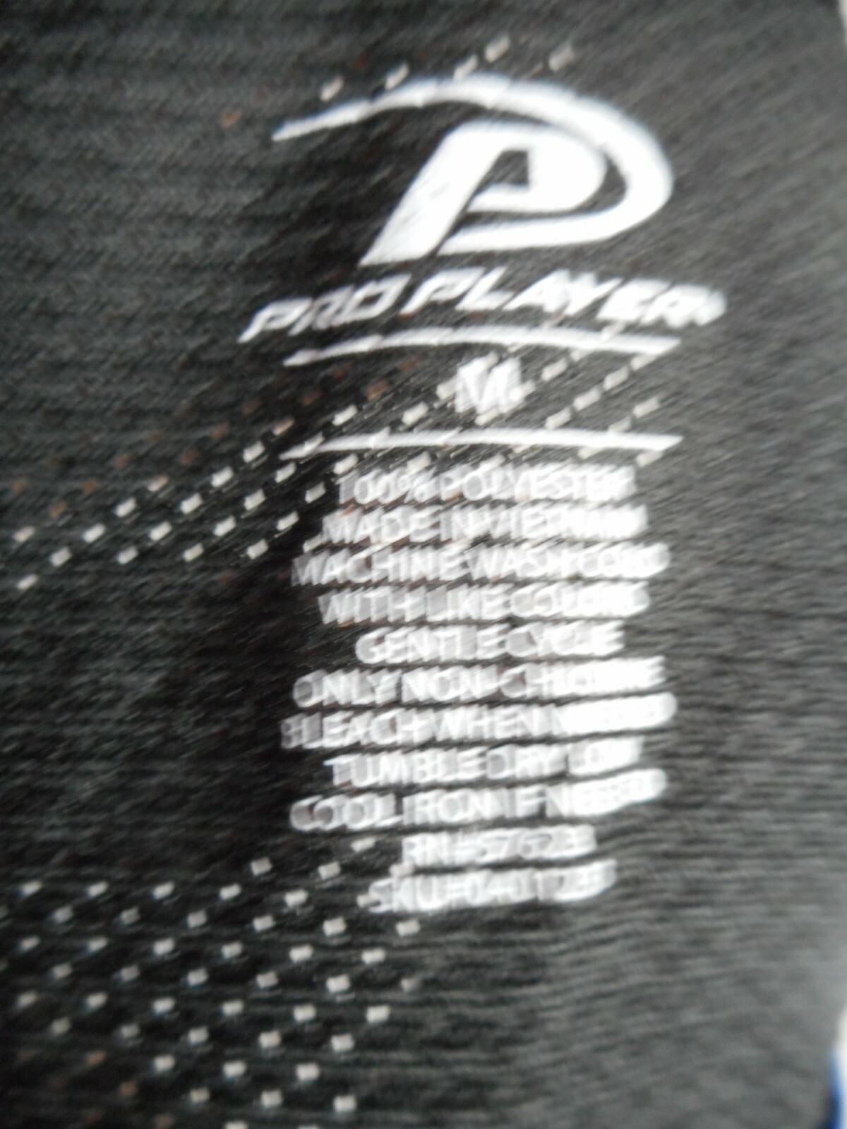 Black / Blue Mens Sz M T shirt mesh back Pro Player gallery