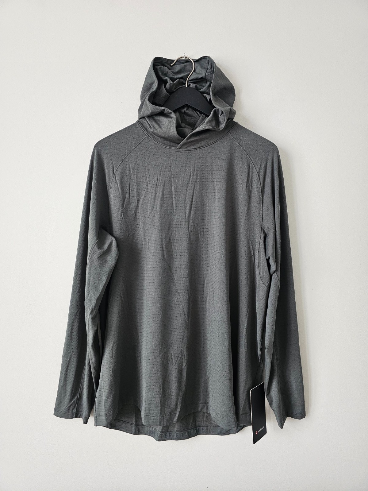 NWT LULULEMON License To Train LS Hoodie Top Men's XXL PLMD Palm Deco Green gallery