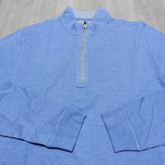 Johnnie-O Men’s Small Sully Golf 1/4 Zip Pullover Laguna Blue LS