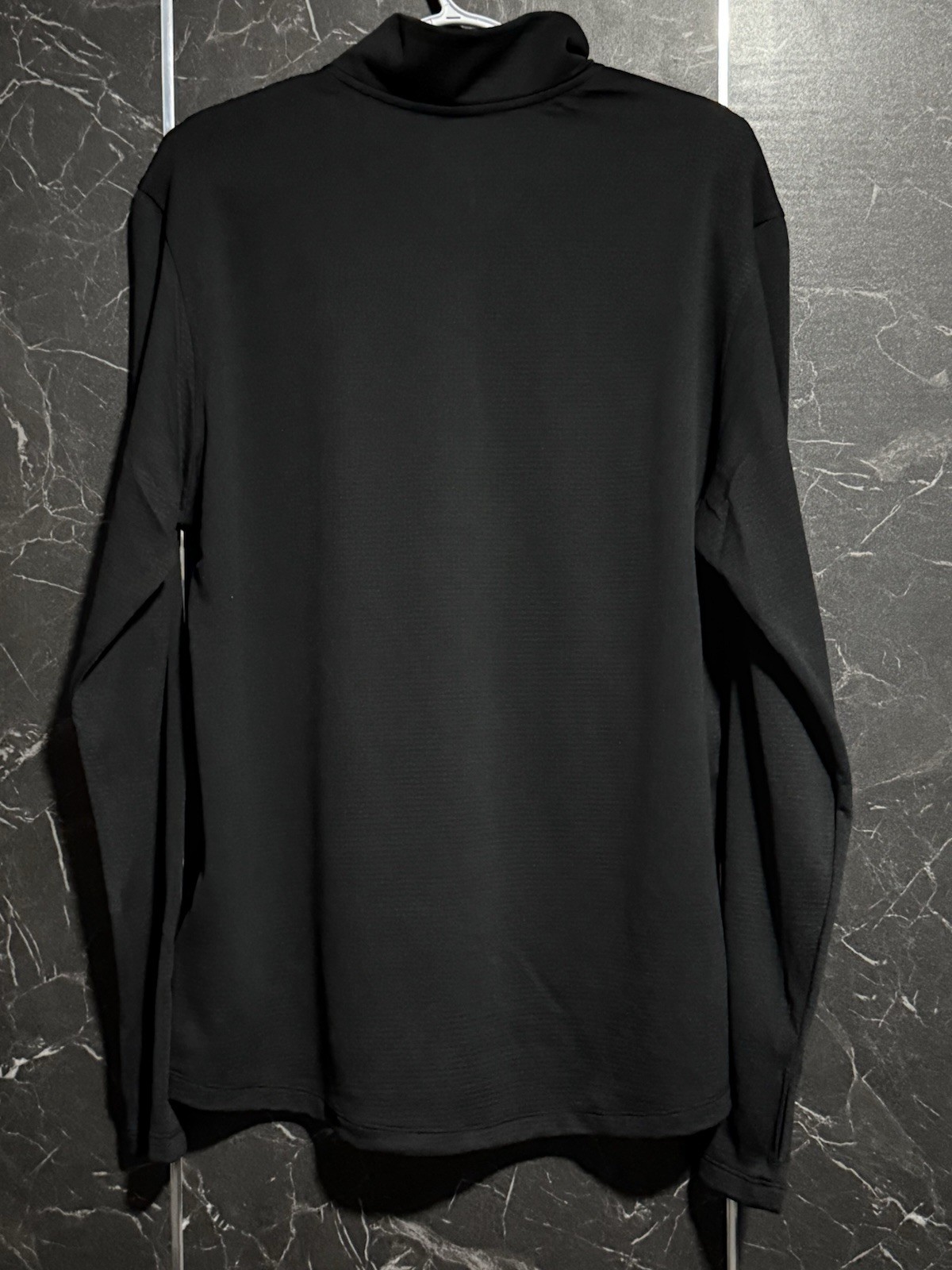 Nike Dri-FIT Men's Black 1/4 Zip Long Sleeve Mock Neck Pullover Top L gallery