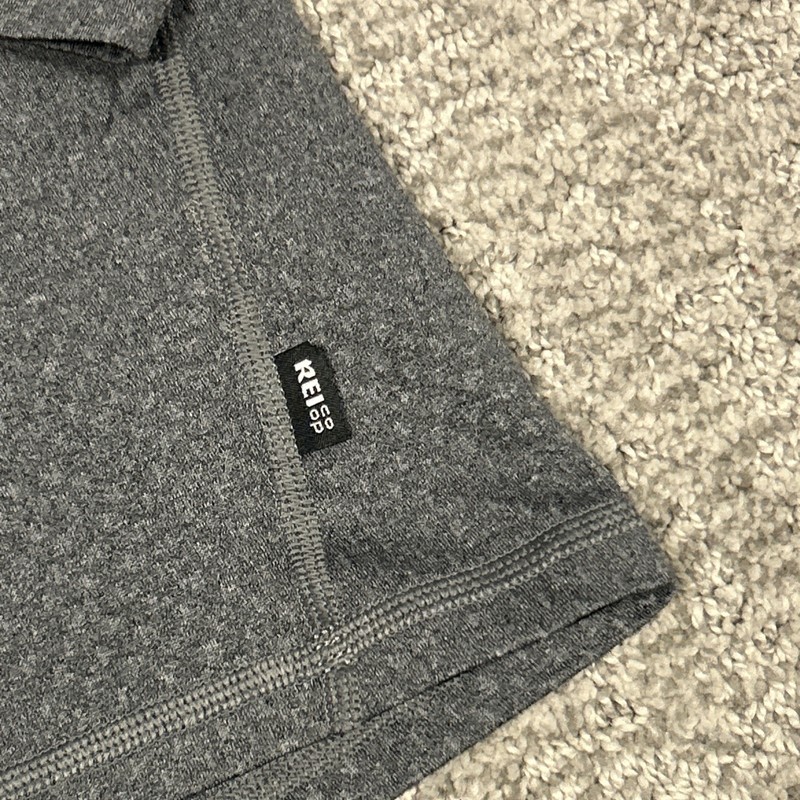 REI Co-op Shirt Mens Medium Gray LS Performance Base Layer Hiking Stretch gallery