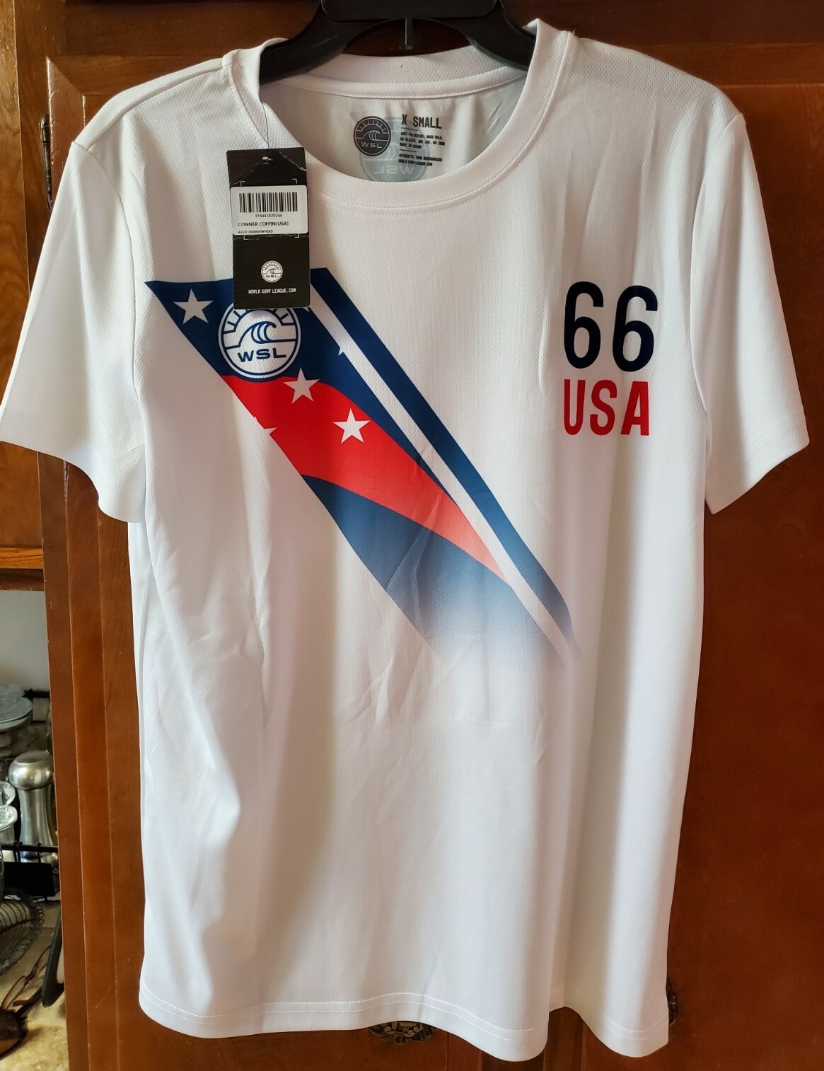 New! Mens Surfing USA Conner Coffin WSL Tour Surf Shirt Jersey Uniform - X Small gallery