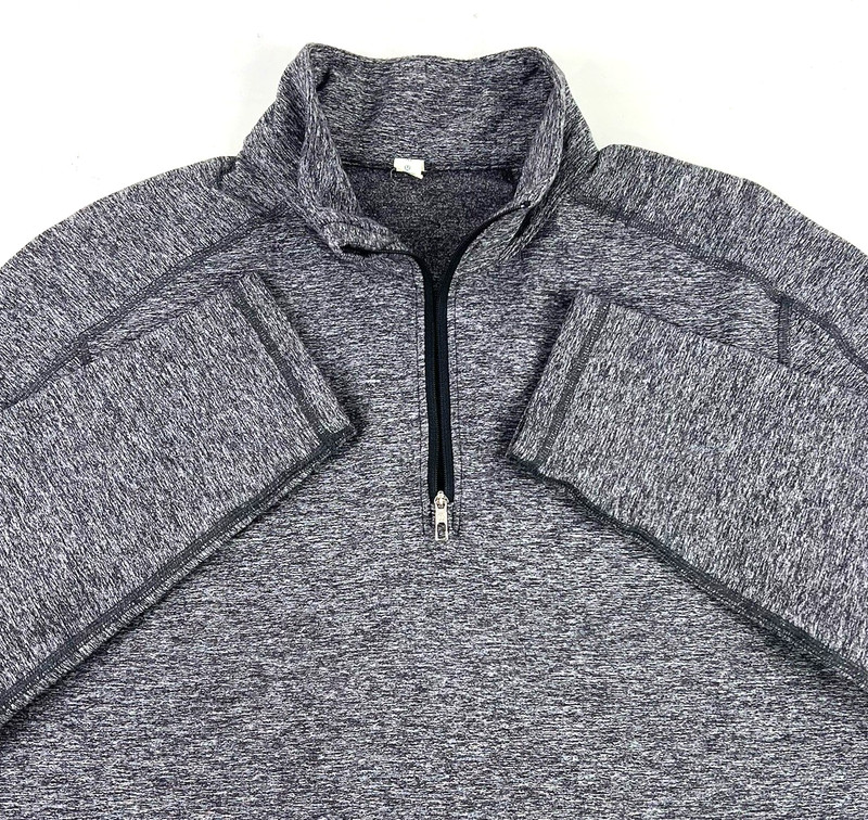 Lululemon Mens Surge Long Sleeve 1/4 Quarter Zip Pullover Heather Gray Size M gallery
