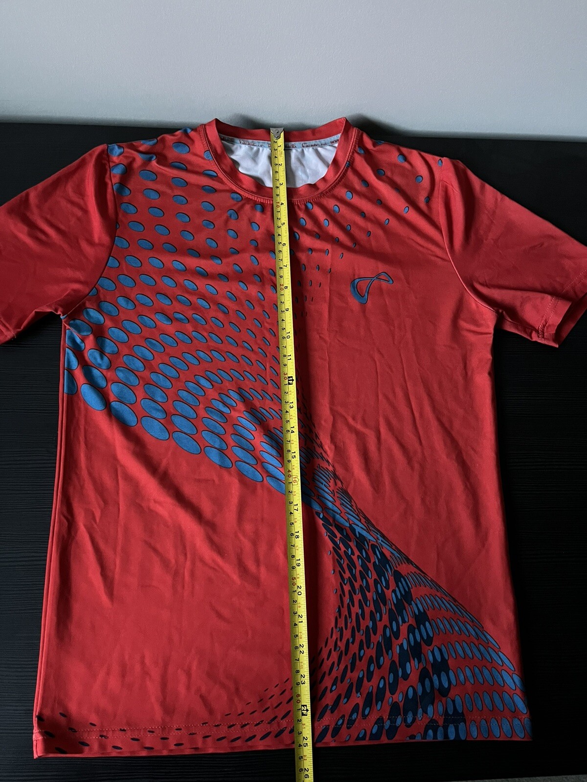 Athletic DNA Performance Crew/Match Tee Red Orange/Blue Boy's Large gallery