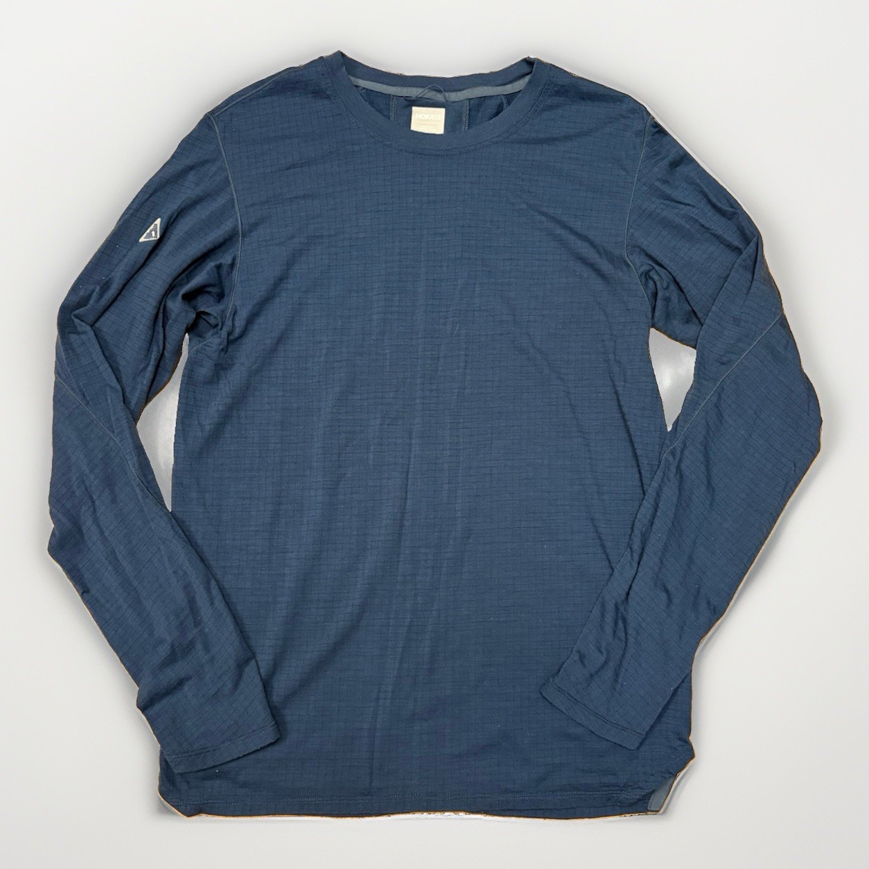 Hoka One One Men's Merino Wool Blend Long Sleeve Shirt Size Medium Blue gallery