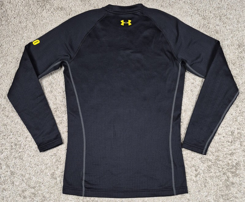 Under Armour Base 2.0 Fitted Waffle Long Sleeve Shirt Black Size Medium gallery