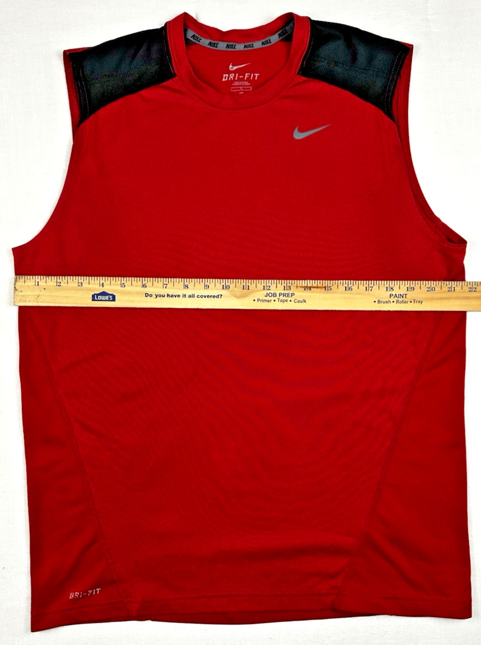 Nike Pro Dri-Fit CompMens Tank Top Large Red/Black Sleeveless Training Gym gallery