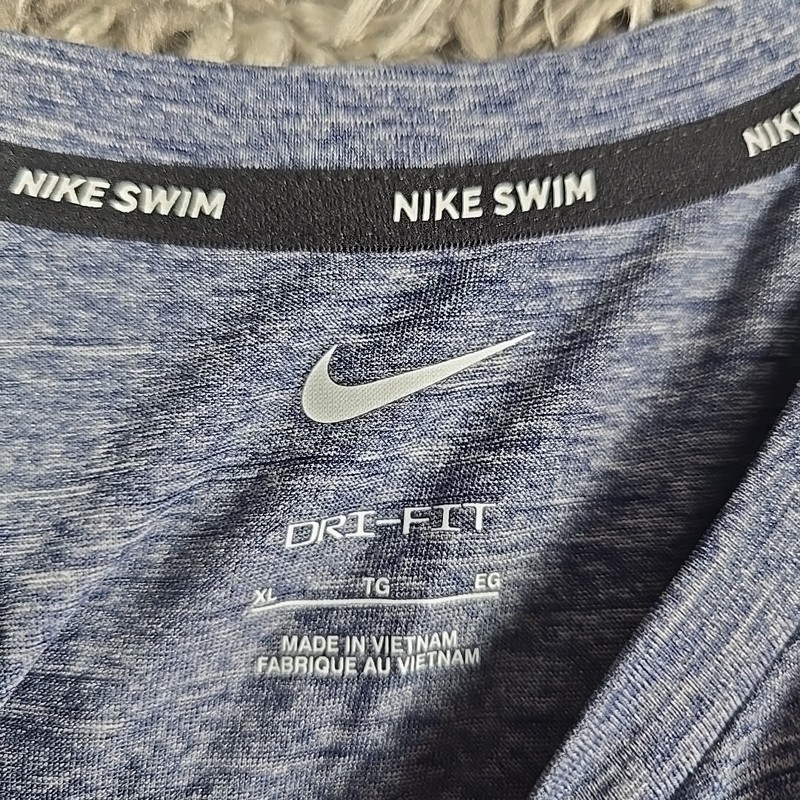 Nike Swim Dri-Fit Men’ Blue Long Sleeve Shirt UPF 40+ Size XL NESSA590-440 gallery