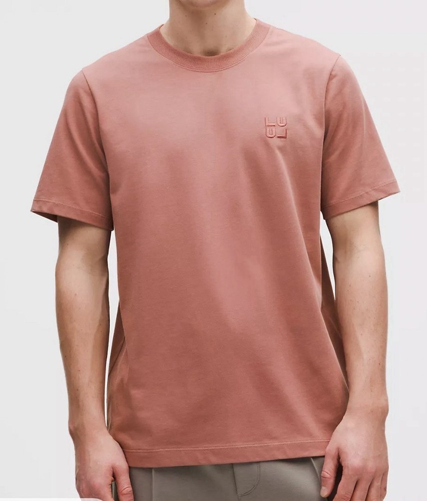 Lululemon Heavyweight Classic-Fit Cotton T-Shirt Stack Men Size L NWT Red Clay